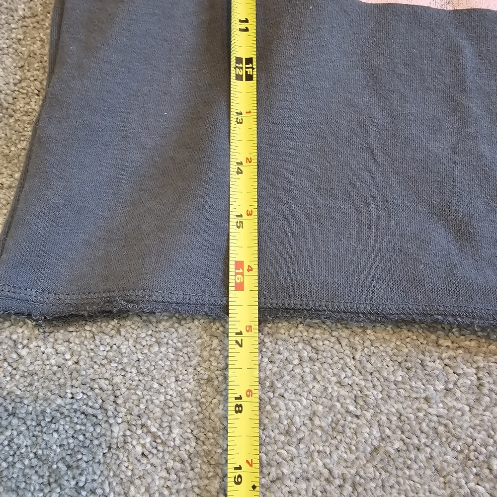 Tylers Texas Gray Cropped Hoodie Sweatshirt~Medium - Picture 12 of 12